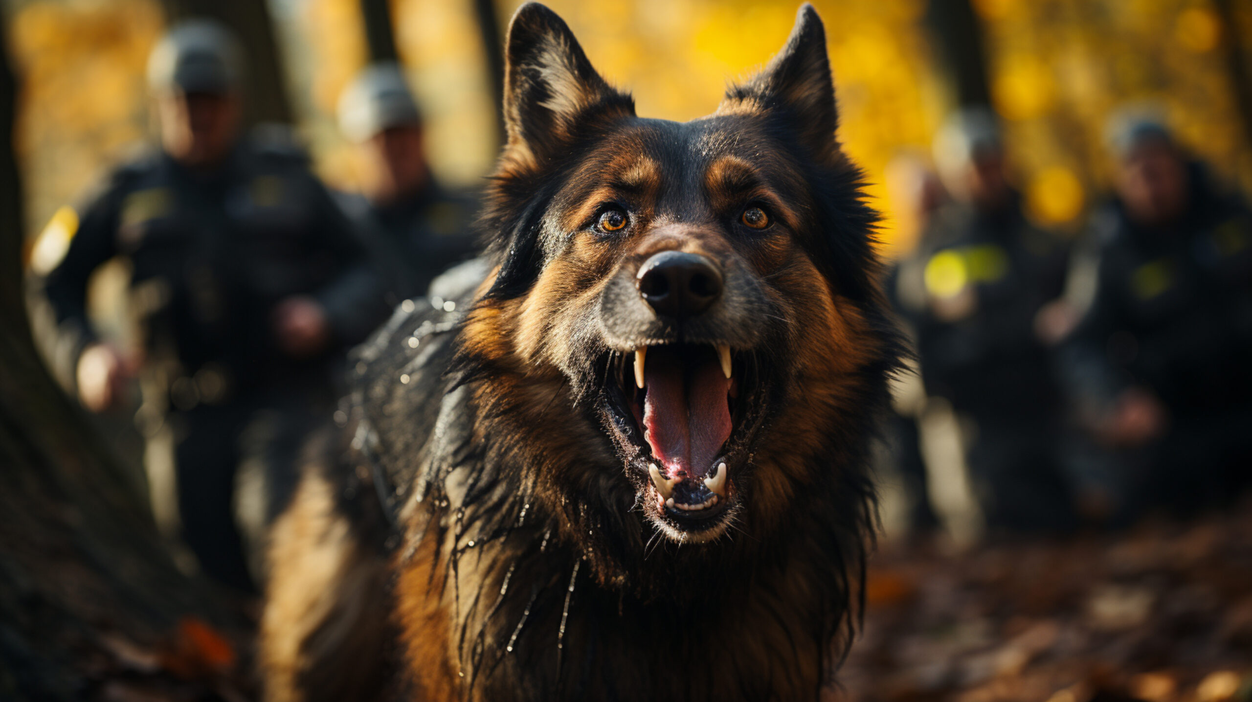 German shepherds are the most common breed of dog used in law enforcement, military, and search-and-rescue work because they are intelligent, fearless, loyal, and easily trained.